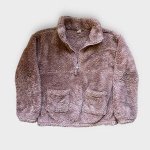 Crewcuts Faux Fur Sherpa Zip Sweater